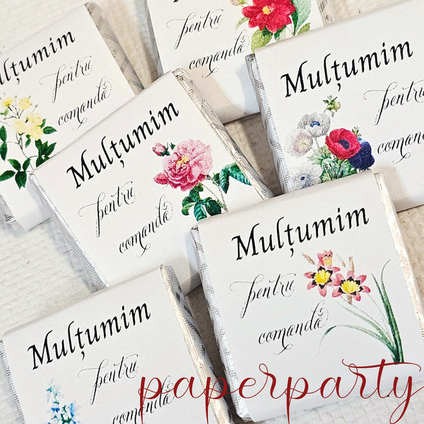 ciocolata personalizata Multumim pentru comanda