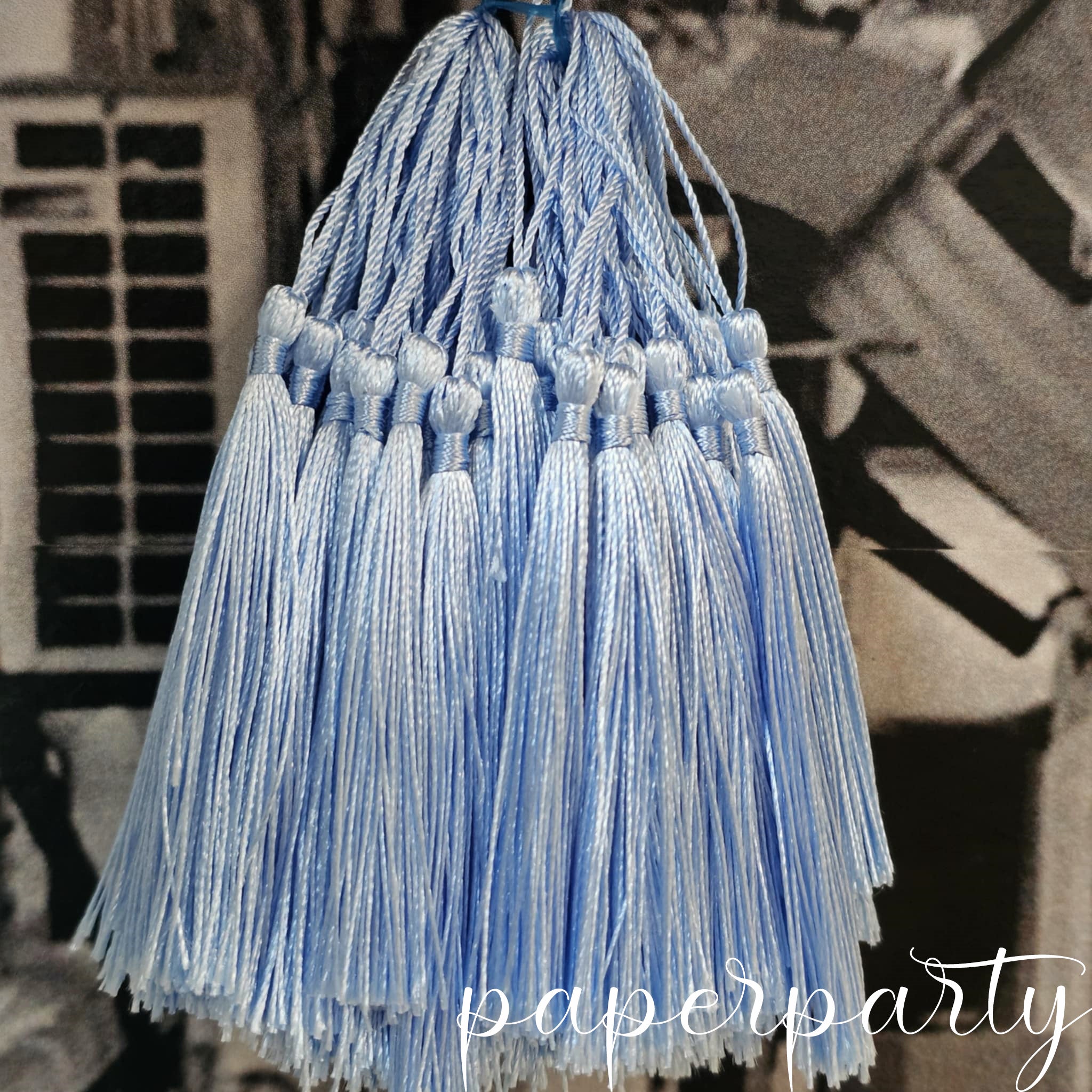 ciucuri decorativi de matase albastru pastel albastru deschis albastru pudrat