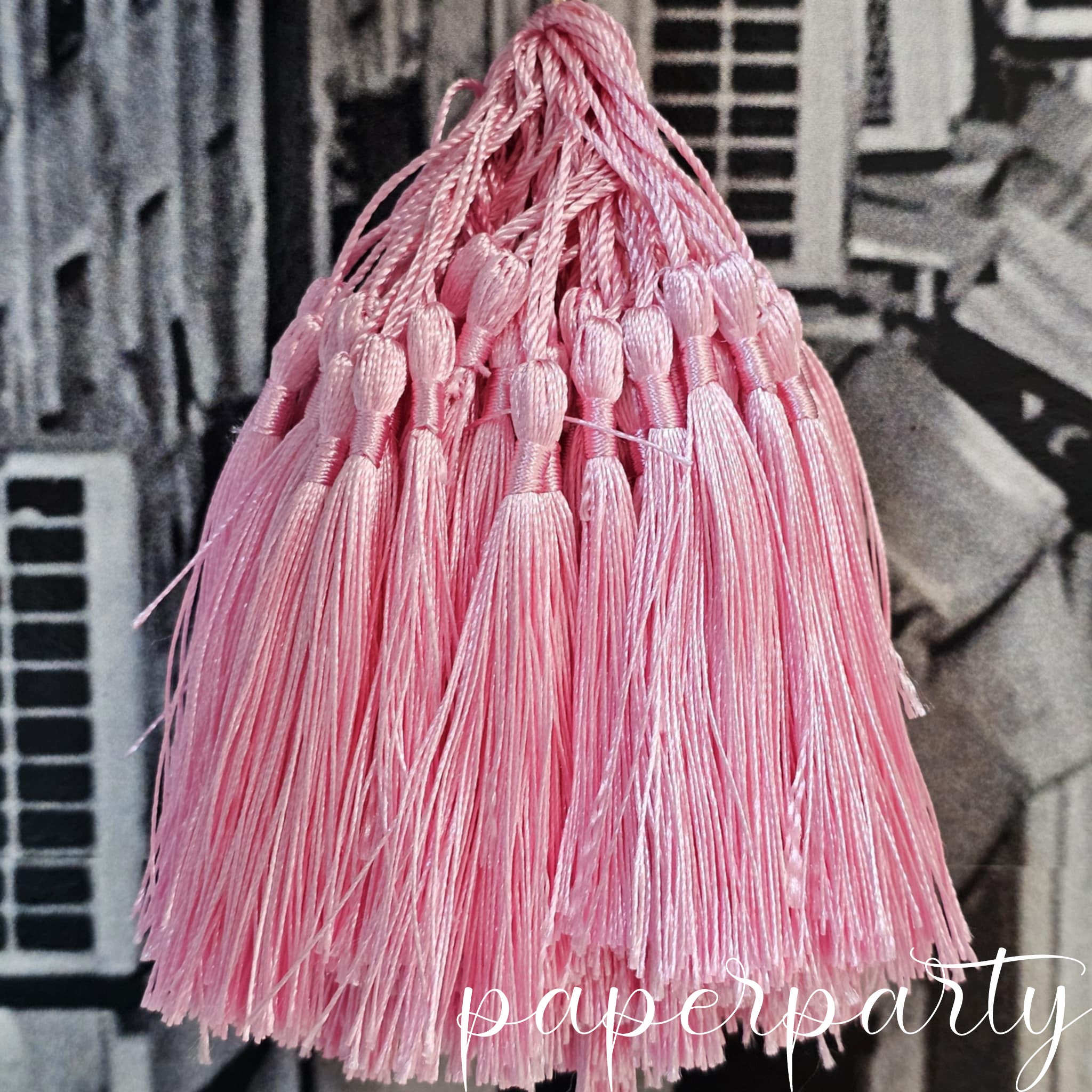 ciucuri decorativi de matase roz pastel roz deschis roz pudrat