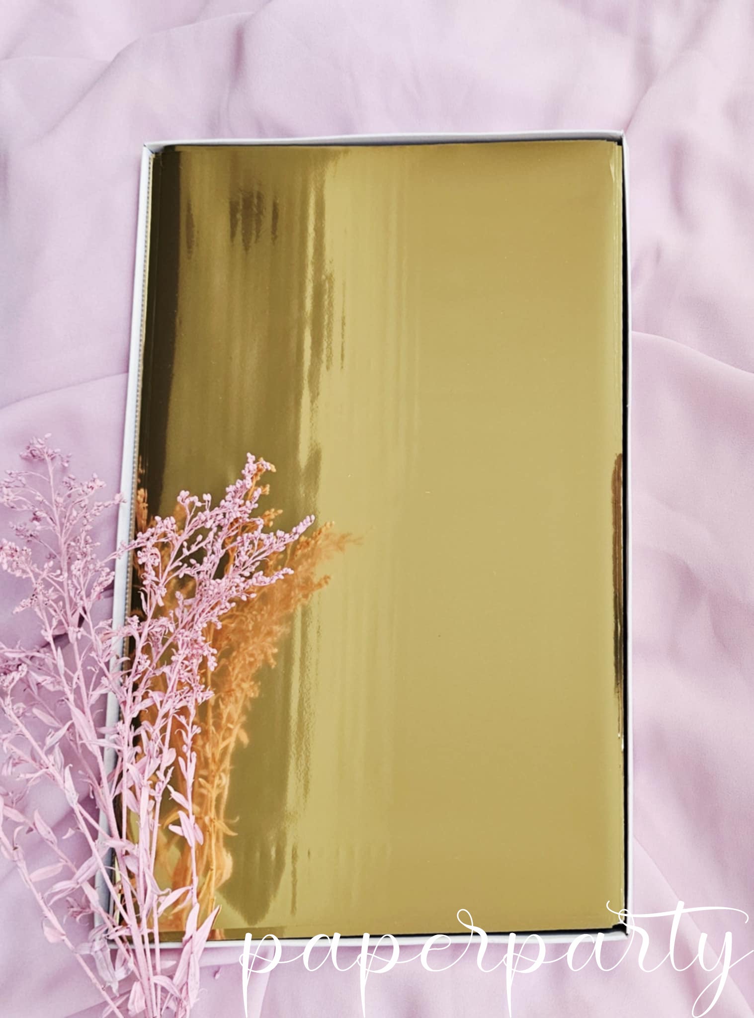 Folio auriu metalic pentru laminare A4