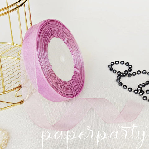 panglica organza lila pastel cm 45m