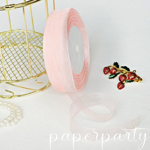 panglica organza somon 2cm 45m