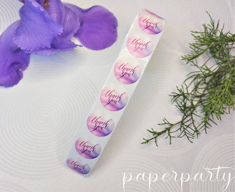 Stickere autocolante lila watercolor 38mm