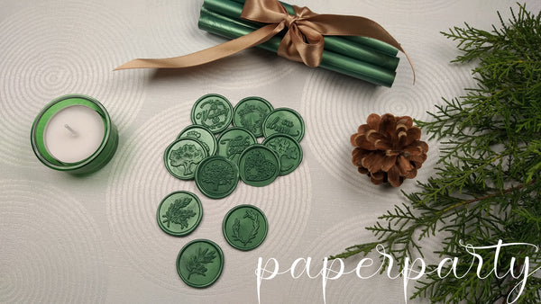 Sigilii de ceara handmade Verde smarald